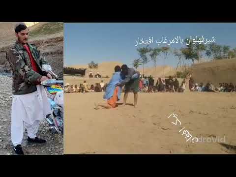 کشتی شیرپهلوان ولسوالی بلامرغاب درمقابل سردار پهلوان
