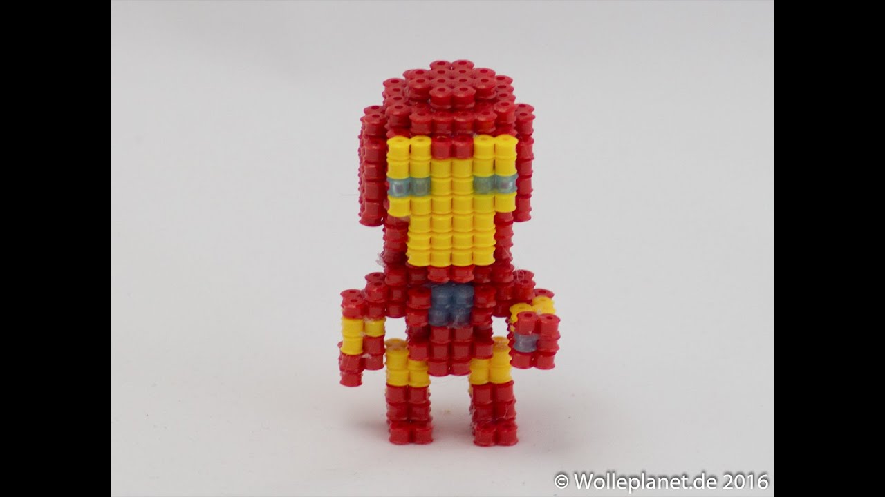 Long Black Fingers : 3D Iron Man Perler Bead