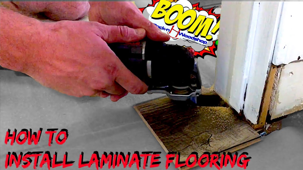 How To Install Laminate Floor On Concrete Youtube