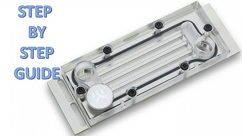 How to clean a RAM water block (EKWB)