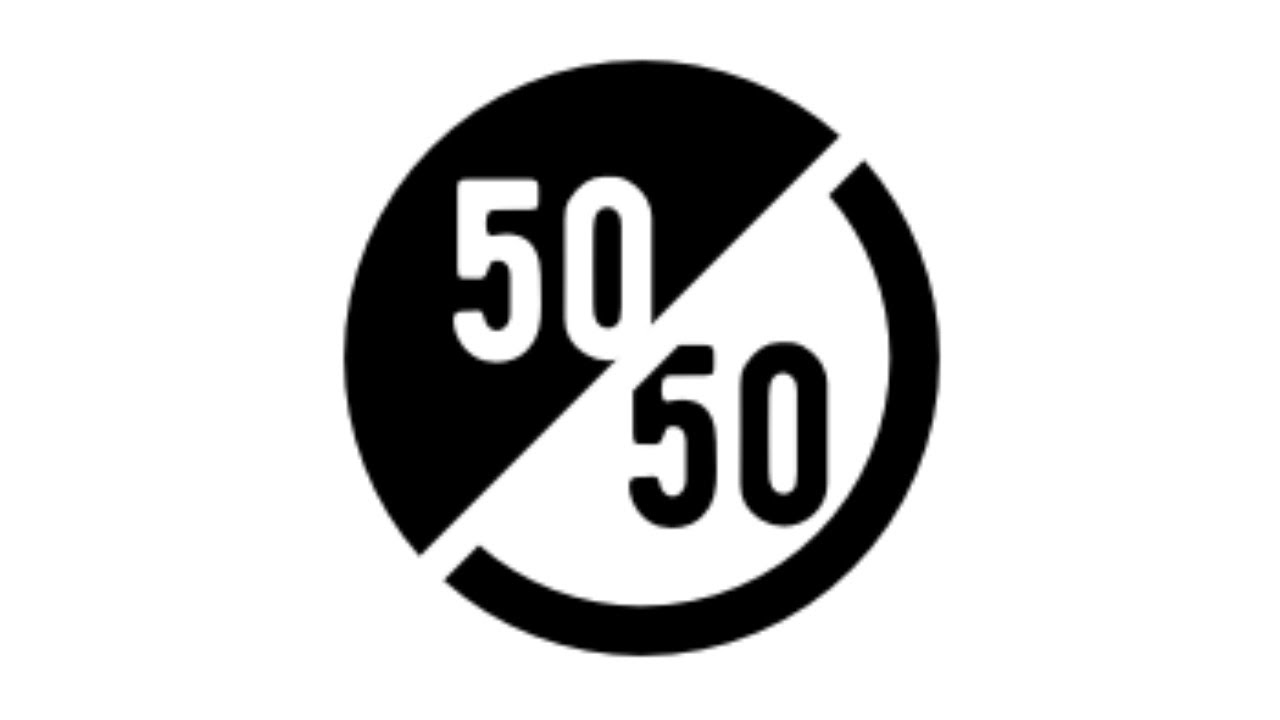 Не совсем 50 на 50. 50 На 50. Иконка 50%. Картинка 50 на 50. 50 Логотип.