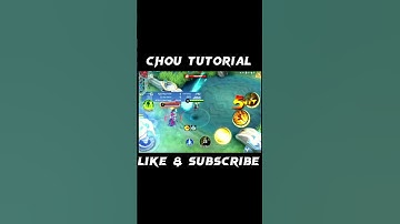 Chou Tutorial be like 👍 #mlbb #chou #mobilelegends