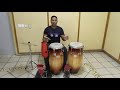 Set de percusion . Como tocar son cubano.(salsa) congas , clave, guiro y campana