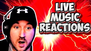 LIVE MUSIC REACTIONS FOR THE FIRST TIME  WHAT SHALL I REACT TO? YOU DECIDE!