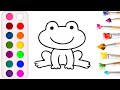 drawing a frog for children / bolalar uchun qurbaqa chizish