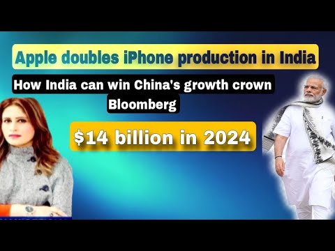 Apple doubles iPhone production in India diversifying from China. Bloomberg