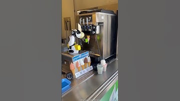 robot ice cream machine in Japan