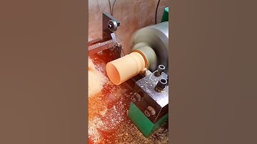 CNC woodworking lathe. bamboo cup making machine  #shorts #ytshort #cnc