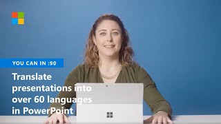 How to translate live subtitled presentations into over 60 languages in PowerPoint screenshot 4