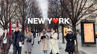 [4K]🇺🇸NYC Walk🗽Upper East Side of Manhattan, 5th Ave & Museum Mile 🚕☕️ Bluestone Lane | Feb 2024