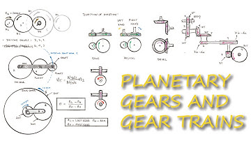 Gear Trains and PLANETARY GEARS in Just Over 10 Minutes!