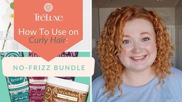 How To Use: TréLuxe No-Frizz, Define & Shine Bundle on Curly Hair