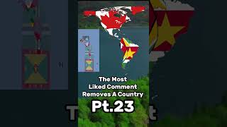 The most liked comment removes a country from the Americas#map#geography#northamerica#southamerica 🛺