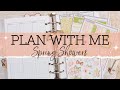 Plan With Me: Spring Showers | A6 Rings | Plan As I Go