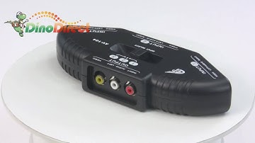 3 Port Way RCA AV Audio Video Expansion Switch Box Multi System Selector  from Dinodirect.com