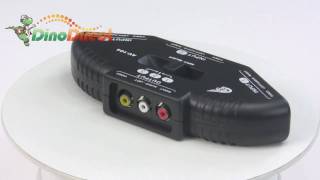RCA 4-Way AV Switcher With S-Video 3 Port Way RCA AV Audio Video Expansion Switch Box Multi System Selector from Dinodirect.com