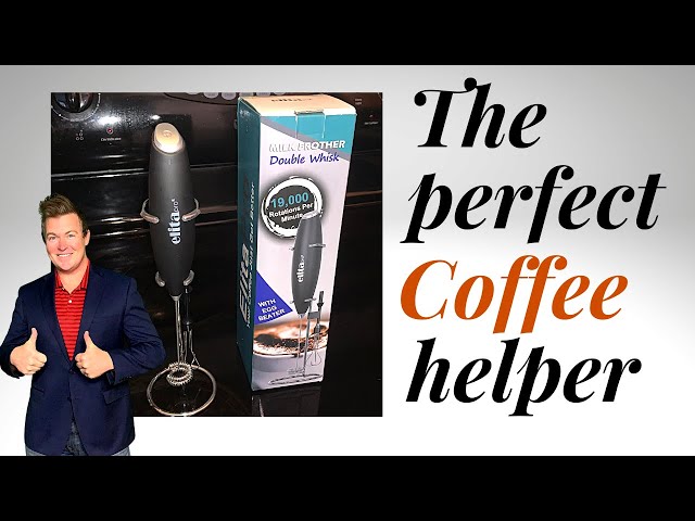 Review & demo of ElitaPro double whisk milk frother & egg beater 