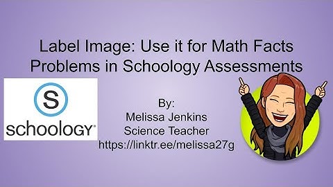Label Image: Use it for Math Facts Problems in Schoology Assessments