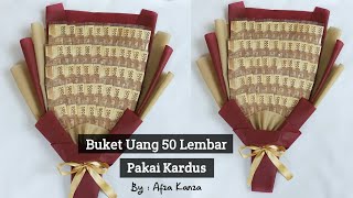 Cara Membuat Buket Uang Jumbo Pakai Kardus | Money Bouquet Tutorial