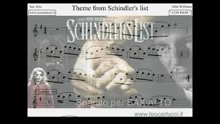 Video thumbnail of "Schindler's list - Sax Alto"