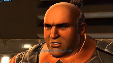 SWTOR Smuggler teasing the Section X Quest giver