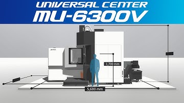 3D Machine View/5-axis Vertical Machining Center UNIVERSAL CENTER MU-6300V【OKUMA CORPORATION JAPAN】