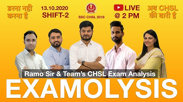 SSC CHSL | EXAMOLYSIS - Shift - 2 | RaMo Sir & Team SSC CHSL Exam Analysis |