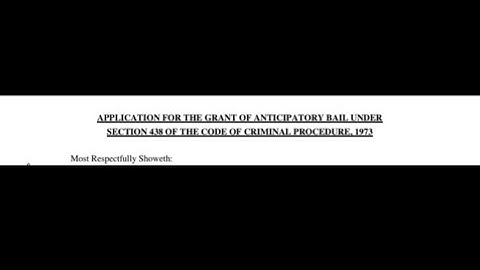 HOW TO DRAFT AN APPLICATION FOR ANTICIPATORY BAIL U/S 438 CRPC & 482 of BNSS||STEP-BY-STEP GUIDE