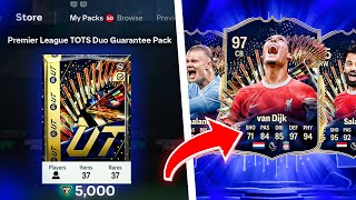I Opened 25 x 92+ Premier League TOTS 5,000 Point Packs in FC 24!