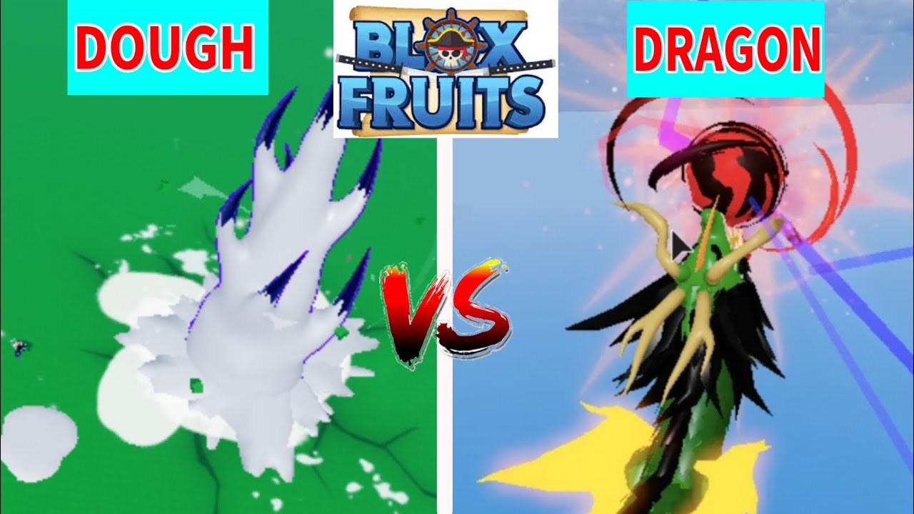 DOUGH VS DRAGON (INTENSE BATTLE!!!) BloxFruits YouTube
