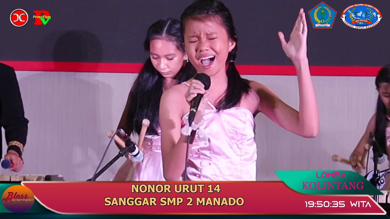 LOMBA KOLINTANG KERUKUNAN KELUARGA SULAWESI UTARA INDONESIA - SMP 2 MANADO