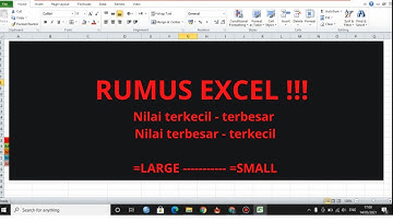 [MUDAH!!] Rumus excel mengurutkan nilai terendah sampai tertinggi