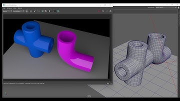 Pipe Modeling Using Deformer Boolean Remesh Retopologize - Autodesk Maya