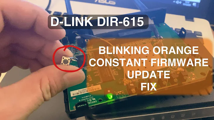 D-LINK DIR-615  blinking orange  (amber) light  - ask for firmware install after every power off