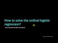 Introduction to Ordinal Logistic Regression & Proportional Odds Assumption