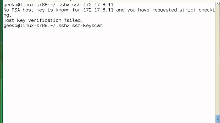 Linux : SSH known_hosts