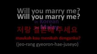 How To Say "Will You Marry Me?' In 32 Languages Of The World