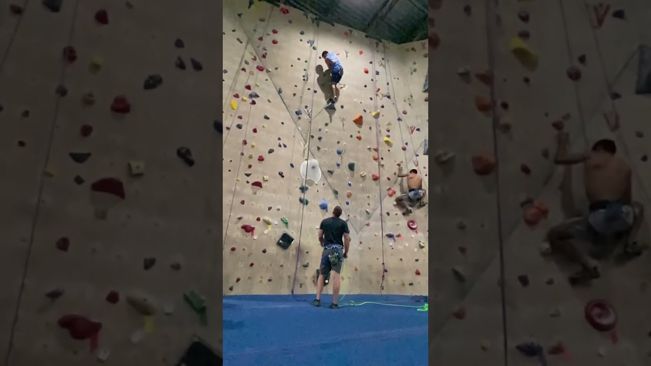 Big Fall Lead Climbing Indoors Fail