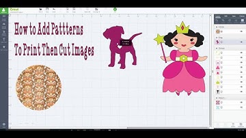 Adding Patterns to Print Then Cut Images in Design Space