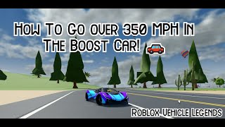 This Boost Car Glitch Lets You Go Insanely Fast?? Roblox Vehicle Legends.