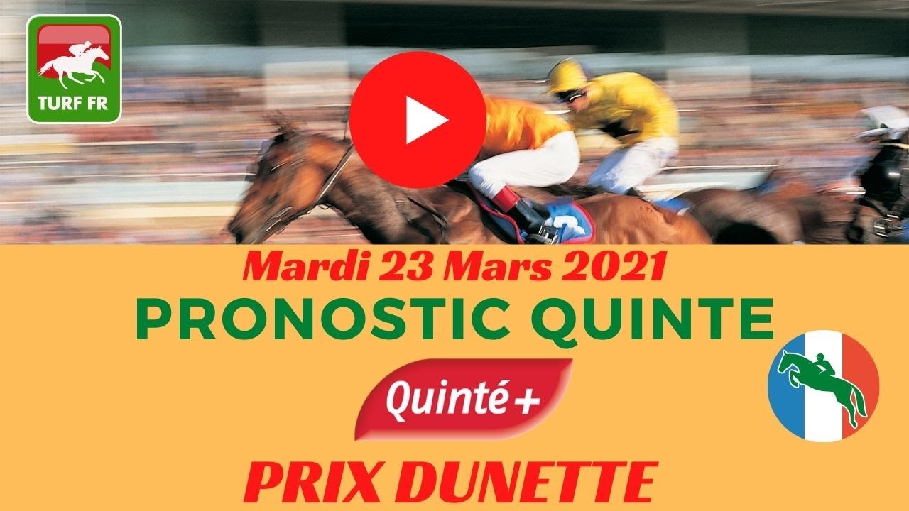 Minute quint turf fr prix dunette mardi 23 mars 2021 chantilly 