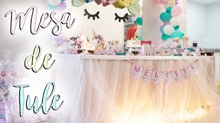 Como Fazer Mesa de Tule em Minutos – Saia de Mesa de Tutu