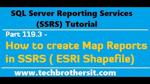 SSRS Tutorial Part 119.3 - How to create Map Reports in SSRS (ESRI Shapefile)