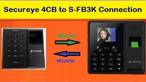 Secureye 4CB Access Control with S-FB3K Connection