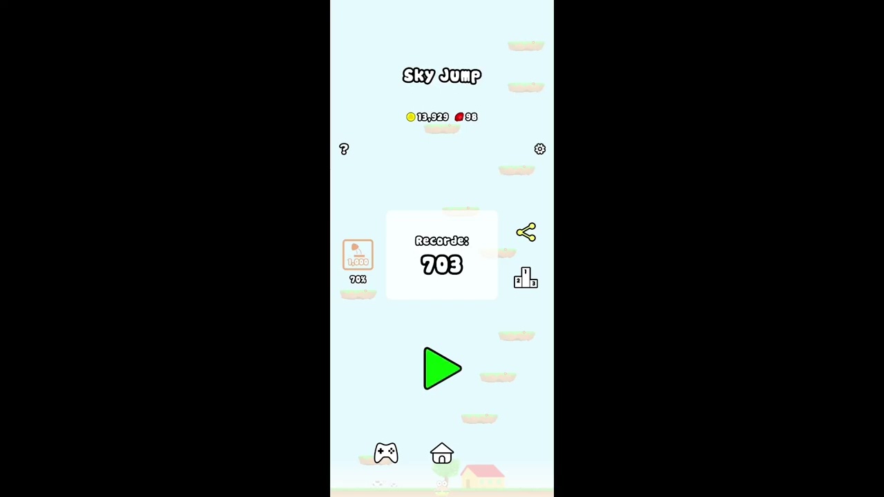 Pou 3D - Sky Jump (High score new top 1: 703) - Android