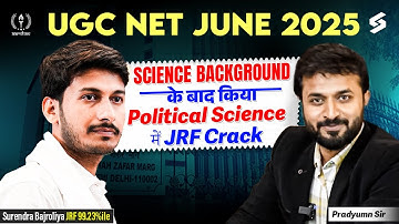 UGC NET JRF Political Science Topper Interview🔥| UGC NET JRF Topper Talk With Pradyumn Sir