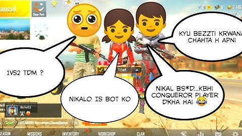 Random Player Call Me Noob And I Challenge For Room |Joining Random Squad Of Conqueror Players|PubG❤