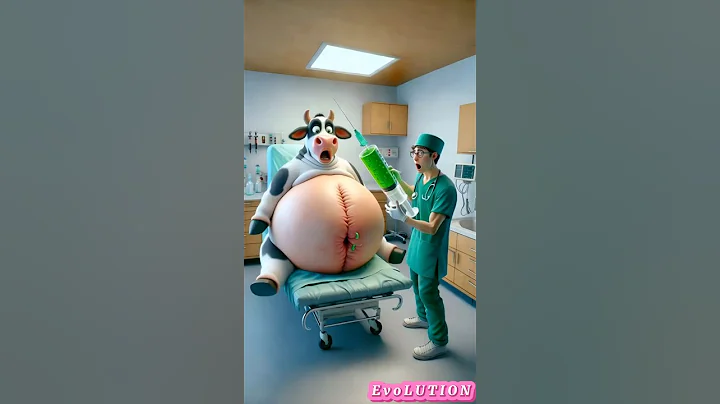 ❤️Evolution of baby: Pregnant Cow on hospital with Doctor 😍🥰 EvoLUTION✅ #shorts #cute #cat #love