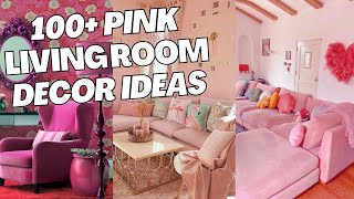 100+ Pink Living Room Decor Ideas and Inspirations. How to Decorate Living Room with Pink? screenshot 1