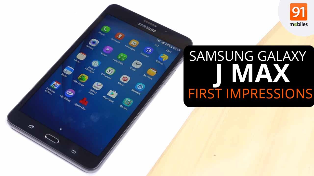 Samsung Galaxy J Max: First Look  Hands on  Price  YouTube